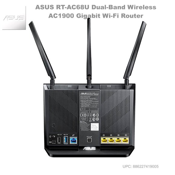 ASUS RT-AC68U Dual-Band Wireless AC1900 Gigabit Wi-Fi Router - Picture 6 of 12